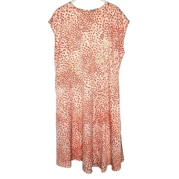 Worthington Polka Dot Dress XL Multicolor Party Office Cottage Retro Glam - Picture 1 of 8